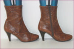 JONAK Bottines à talons Simili Cuir Marron T 39 TBE