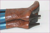 JONAK Bottines à talons Simili Cuir Marron T 39 TBE