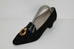 VINTAGE Escarpins MINELLI Tout Cuir Noir T 40.5 BE