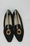 VINTAGE Escarpins MINELLI Tout Cuir Noir T 40.5 BE