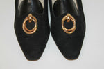 VINTAGE Escarpins MINELLI Tout Cuir Noir T 40.5 BE