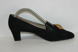 VINTAGE Escarpins MINELLI Tout Cuir Noir T 40.5 BE