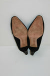 VINTAGE Escarpins MINELLI Tout Cuir Noir T 40.5 BE