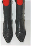 REQINS Bottines Pointues Cuir Noir T 38 TTBE