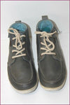 KICKERS Baskets Basses Cuir Gris foncé T 41 BE