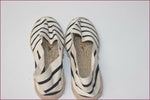 Espadrilles Tissu Lin Motif Marin Travail Artisanal T 36 ETAT NEUF