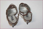 VALBRENTA Escarpins Vintage Tout cuir Cognac T 37.5 TBE