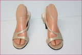 ISABEL Escarpins Tout cuir Doré Nacré T 37.5 TBE