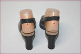 MINELLI Escarpins Ouverts Tout Cuir Noir T 36.5 TBE