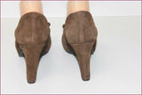 MARIA JAEN Escarpins Daim Marron T 39 TBE