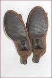 MARIA JAEN Escarpins Daim Marron T 39 TBE