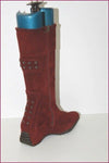 CATARINA MARTINS Mi Bottes Daim Bordeaux Talons Compensés T 39 TBE