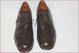 AU FUSIL A AIGUILLES Derby à Lacets VINTAGE Tout Cuir Cognac T 41 TBE