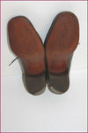 AU FUSIL A AIGUILLES Derby à Lacets VINTAGE Tout Cuir Cognac T 41 TBE