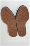 MANFIELD Mocassins à Franges Cuir Vert foncé T 40.5 TBE