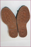 MANFIELD Mocassins à Franges Cuir Vert foncé T 40.5 TBE