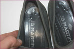JB MARTIN Escarpins Toile Grise et Cuir Bronze T 4.5 / 38.5 TBE