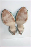 H&M Escarpins Sandales Cuir Synthétique Façon Reptile T 40 BE