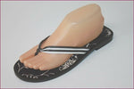 ANN TAYLOR LOFT Tongs Cuir Marron Foncé T 7.5 / T 39 TTBE
