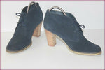 MELLOW YELLOW Boots Daim Bleu Pétrole T 41 TBE