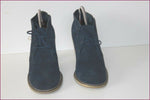 MELLOW YELLOW Boots Daim Bleu Pétrole T 41 TBE