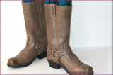 FRYE Bottes Esprit Motards Cuir Marron Taupe T 7 US / T 38.5 FR TBE