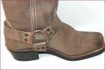 FRYE Bottes Esprit Motards Cuir Marron Taupe T 7 US / T 38.5 FR TBE