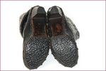RB Boots Sabot Cuir Clouté Noir Revers Fourré T 35 TBE