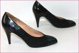 EVELIN'S Reims Escarpins Tout Cuir Noir Hauts Talons T 5.5  / T 37 TBE