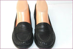 GEOX Respira Mocassins Cuir Noir T 35 TBE