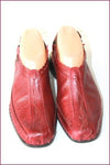 PIKOLINOS Escarpins Cuir Rouge Foncé Talons Elastiqués T 38 TBE