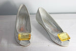 Escarpins STACCATO Argenté Modèle Original T 35  TBE