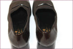 MUGNAI Escarpins Textile Stretch et Cuir Marron Souple T 39.5 ETAT NEUF