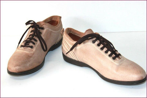 MANILA Derby à Lacets Cuir Vieilli Beige T 40 TTBE