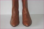 WANGLER Bottines Boots Semi Pointues  Tout Cuir Marron T 9 US / T 41 FR TTBE