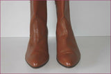 WANGLER Bottines Boots Semi Pointues  Tout Cuir Marron T 9 US / T 41 FR TTBE