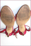 SAN MARINA Escarpins Sandales Cuir Rose T 40 TBE