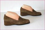 TED LAPIDUS Escarpins Daim Marron Talons Compensés T 36 BE