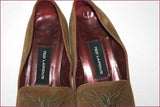 TED LAPIDUS Escarpins Daim Marron Talons Compensés T 36 BE