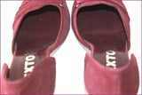 TEXTO Escarpins Pointus Cuir Violet Talons Fins T 39 TTBE