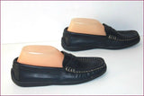 3 SUISSES Mocassins Cuir Bleu Marine T 39 TTBE