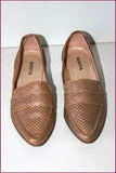 SABRINA Mocassins Femme Cuir Bronze T 35 TBE