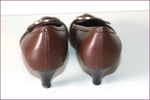 GEOX Escarpins Pointus Cuir Marron T 40 TTBE