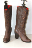 Mi Bottes Cuir Marron doublées Cuir Hauts Talons T 39 BE