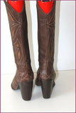 Mi Bottes Cuir Marron doublées Cuir Hauts Talons T 39 BE