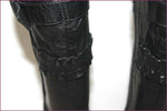 REGARD Bottes Tout Cuir Fripé Noir Doublées Cuir T 37 TBE