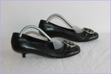 Escarpins ANDRE Cuir Noir Bouts Ronds T 37 ETAT NEUF