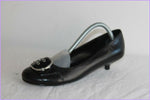Escarpins ANDRE Cuir Noir Bouts Ronds T 37 ETAT NEUF