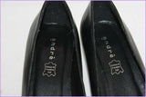 Escarpins ANDRE Cuir Noir Bouts Ronds T 37 ETAT NEUF