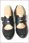 ERAM Escarpins à Sangles Cuir Noir Bouts Ronds T 39 TTBE